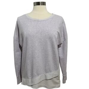 Gaiam Vitality Long Sleeve Lilac Sweatshirt Extra Soft Yoga Top